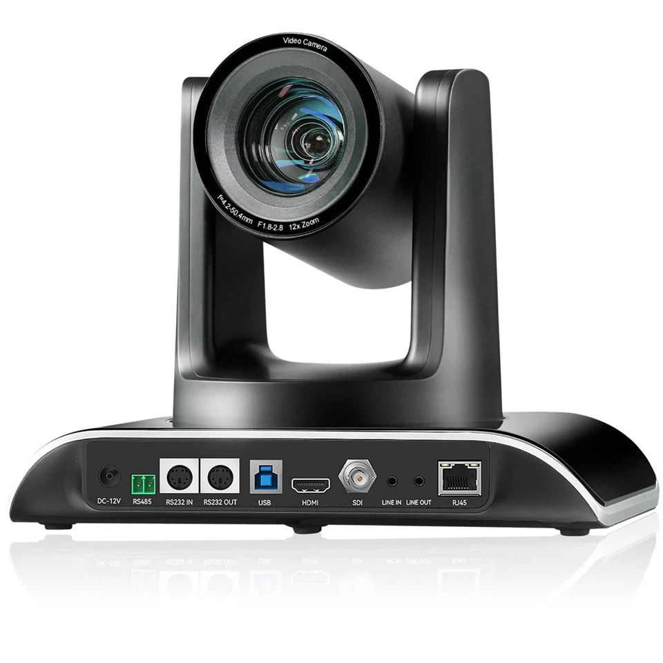 AI Auto Tracking Conference PTZ Camerra NDI Camera 12X Optical Zoom With USB HDMI SDI RJ45