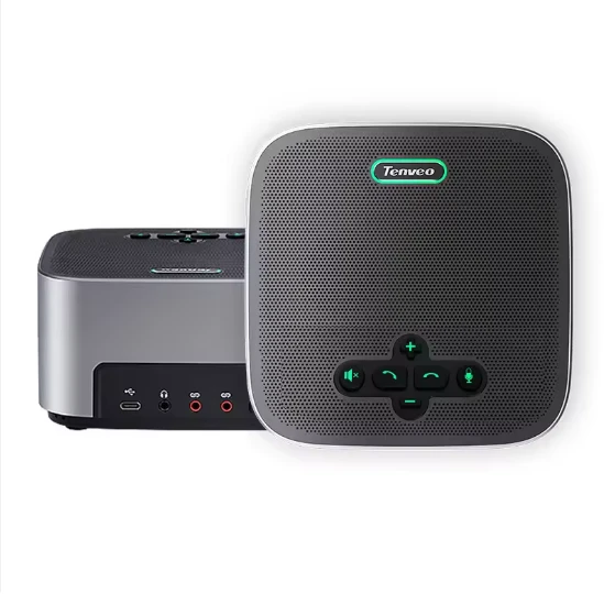 Viva-voz para videoconferência com microfone embutido